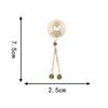 New-style Fuzi Ruyi Ping An Buckle Brooch High-end Women's Antique Tassel Cheongsam Suit Accessories Anti-glare Corsage