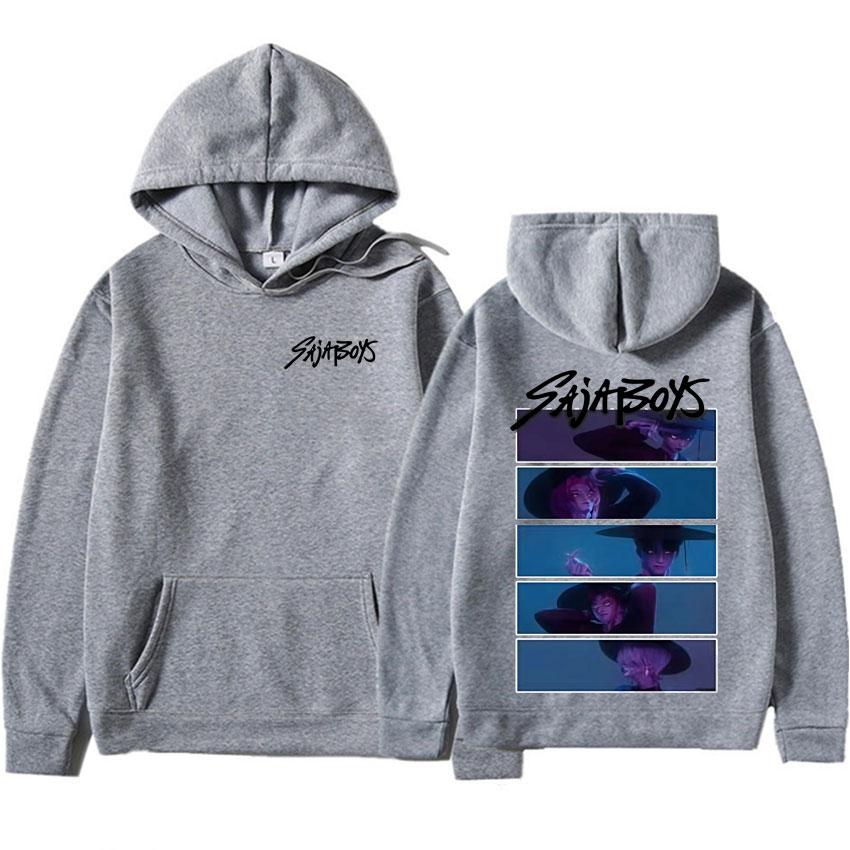 Demon Hunters Saja Boys Glow in The Dark Hoodie Long Sleeve Y2k Sweatshirts Casual Gothic Oversized Casual Unisex