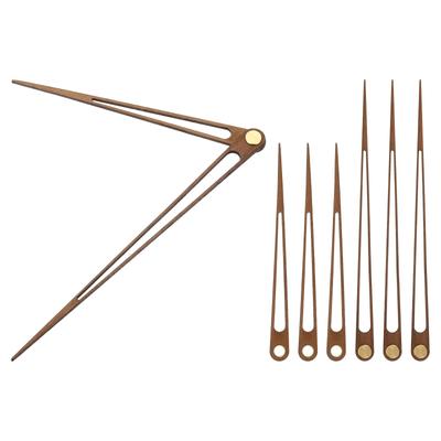 PATIKIL Replacement Clock Hands Set, 4 Sets, Wooden Movement Hand Parts, 16-inch Wall Clock Repair, DIY Home Art Decoration F1