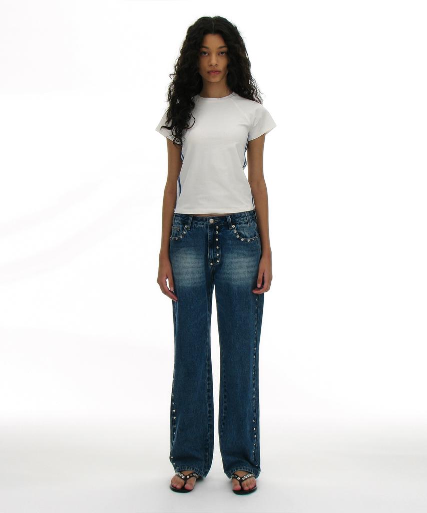PARTIMENTO WOMEN Numbered Printed Tee_White