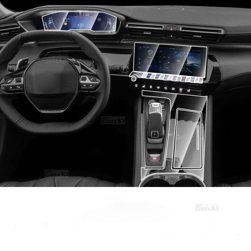 Per Peugeot 508 - Pannello Cambio Navigazione Interni Auto Pellicola Protettiva Antigraffio Accessori Adesivo