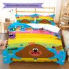 Biancheria da letto con motivo Hey Duggee, Set piumone Copripiumino Federa Regalo di compleanno per la casa (1 * copripiumino + 2 * federa, senza nucleo)