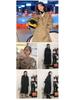 2025 Trendy Mid-Length British Style Women's Trench Coat - Spring/Autumn Casual Loose Fit with Stand-Up Collar