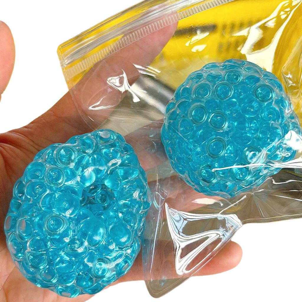 Mačkací senzorická koule na uvolnění stresu Fidget hračka Průhledné korálky Mačkací koule pro úlevu od úzkosti pro děti Dospělé Úzkost Relaxace
