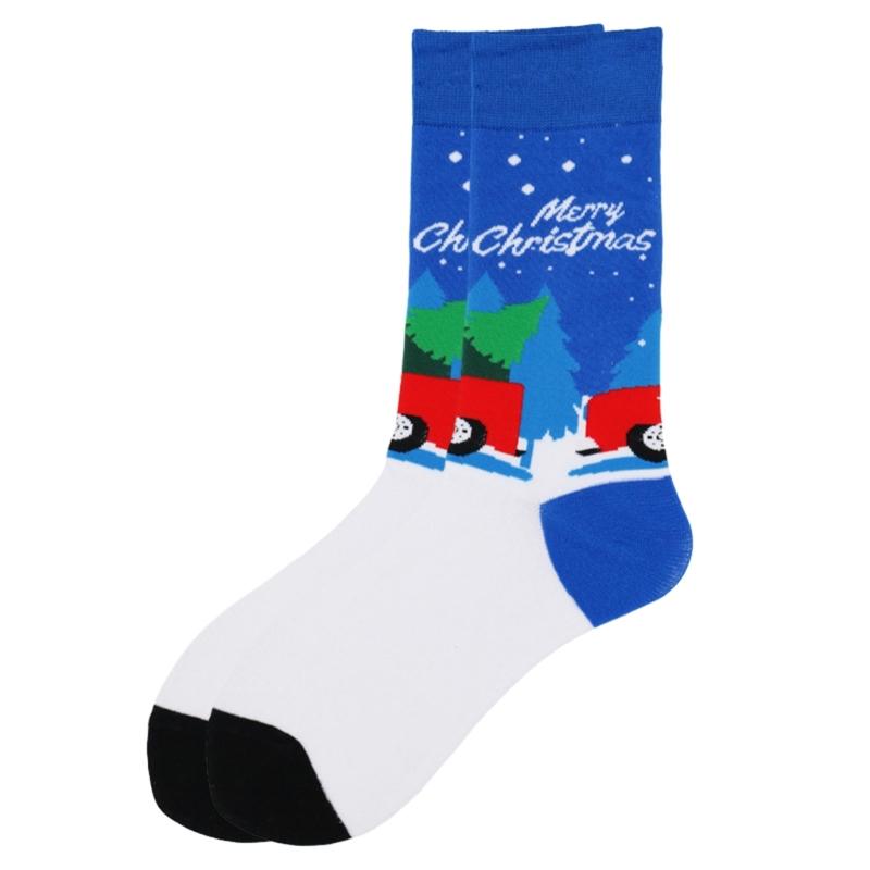 Christmas Crew Socks Funny Novelty Ankle Socks Cartoon Christmas Socks Casual Booties Socks Calf Socks for Women Men