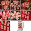 6Pcs/Set Blessing Red Pocket Cartoon Lucky Money Bags Cute Money Packet  New Year Decoration