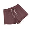 Women's Fashionable Loose-Fit Pyjama Shorts Plain-Coloured Casual Trousers