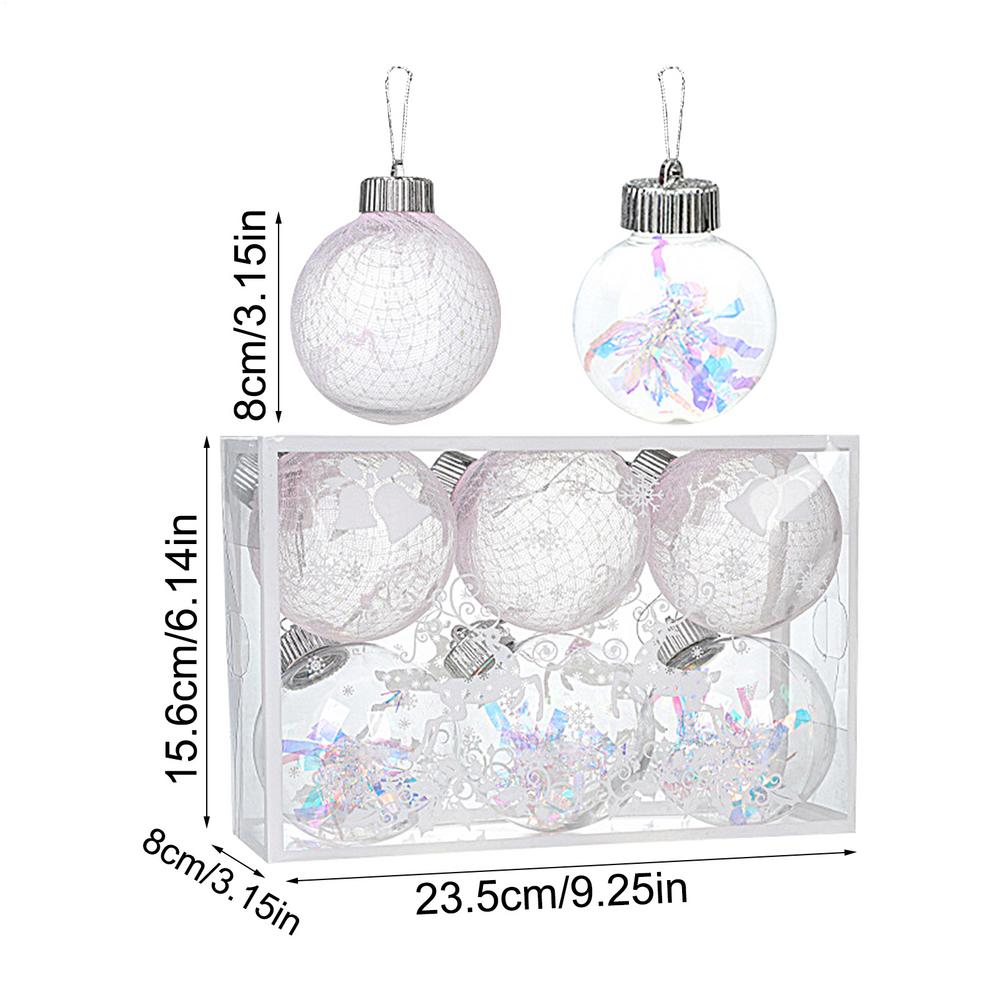Weihnachtskugel-Ornamente Bruchsicher Aufhängbare Dekorationskugeln für Baum für Einkaufszentrum Schlafzimmer Fenster Geschäft Zuhause Feiertag