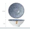 Japanese-style Ceramic Tableware Big Soup Bowl Household Large Ramen Bowl Bucket Hat Trumpet Bowl