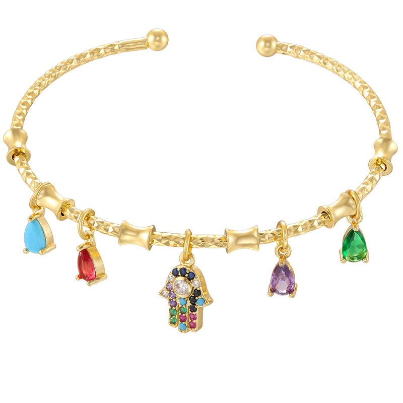 Käfer Oktagramm Regenbogen Spleißarmband Personalisiertes Geometrisches Wassertropfen Vierblättriges Kleeblatt Armband Vl648