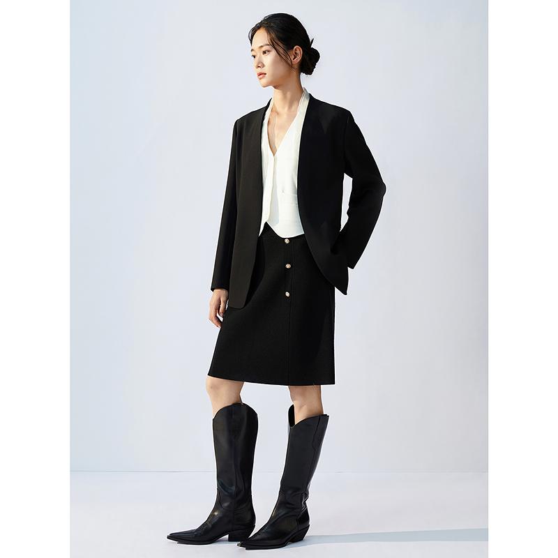 JZ Jiuzi Minimalist Commuting Suit Jacket for Women