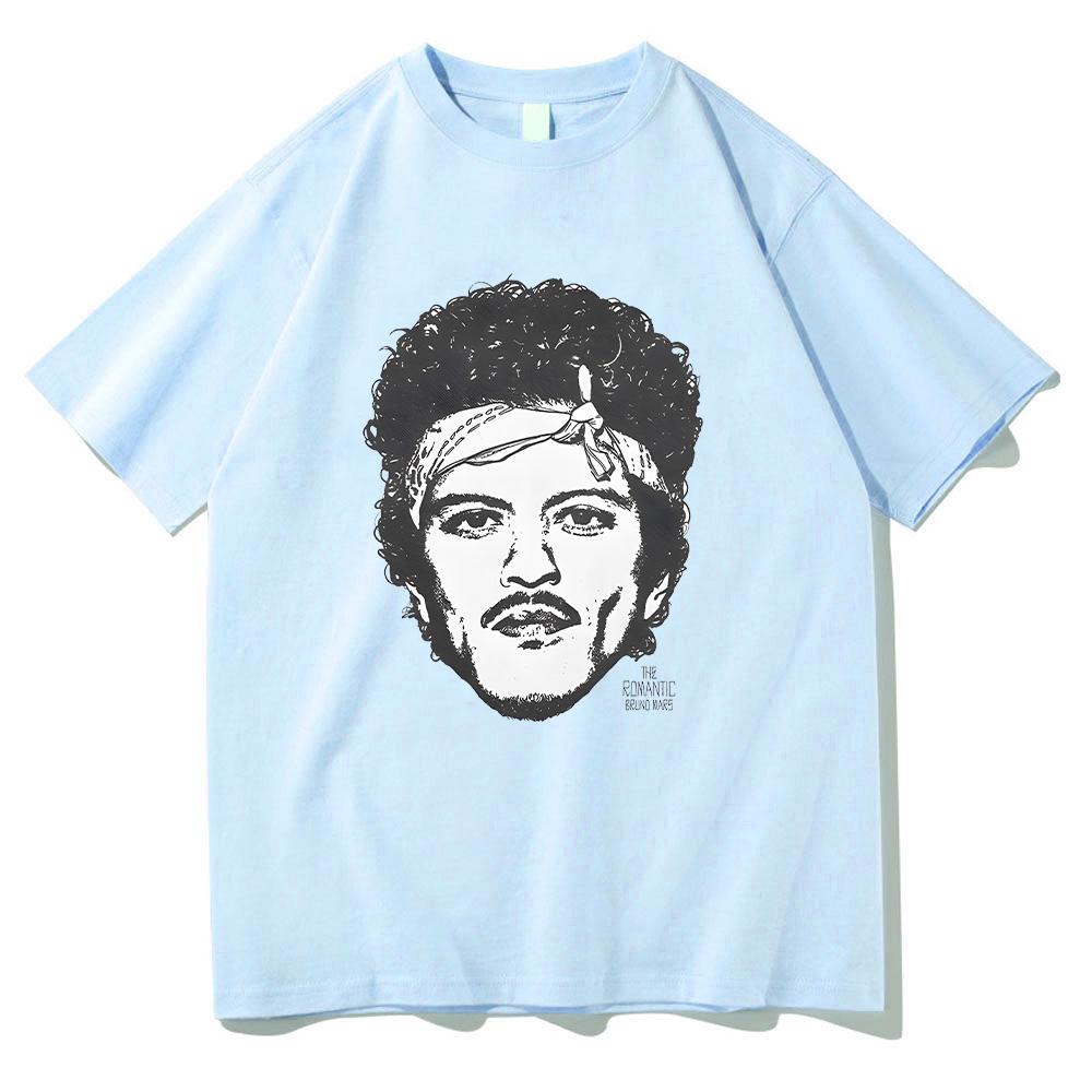 Bruno Mars The Romantic Rose Tee Man Woman Harajuku Short Sleeve O-neck Casual Shirt Gift Clothes Fashion Comfort Cotton T Shirt