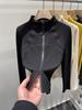 Women's Double-Zipper Slim Waist Short Jacket - Warm, Comfortable, Double-Sided Fleece with Stand Collar