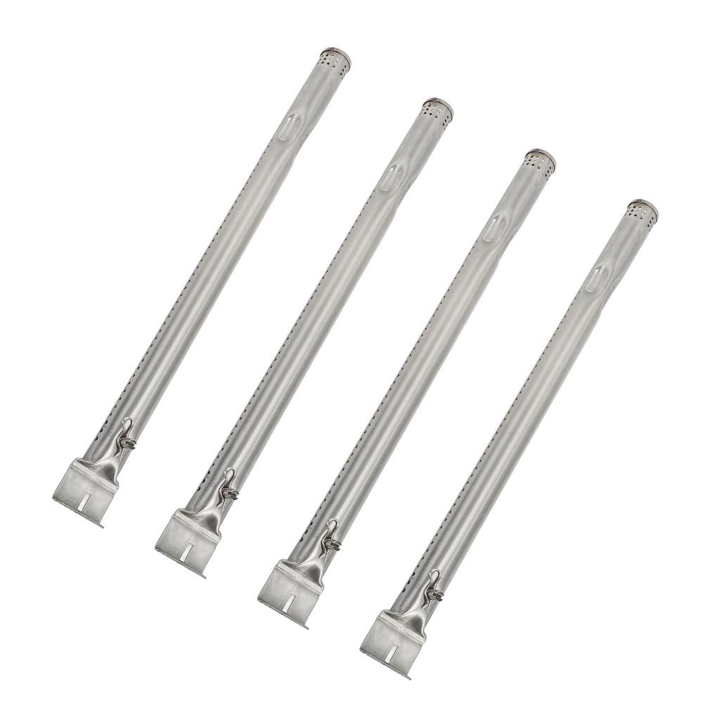4 Pcs High Strength Burner Tube Silver Burner Pipe Durable BBQ Grill Burner Grill Replacement Parts