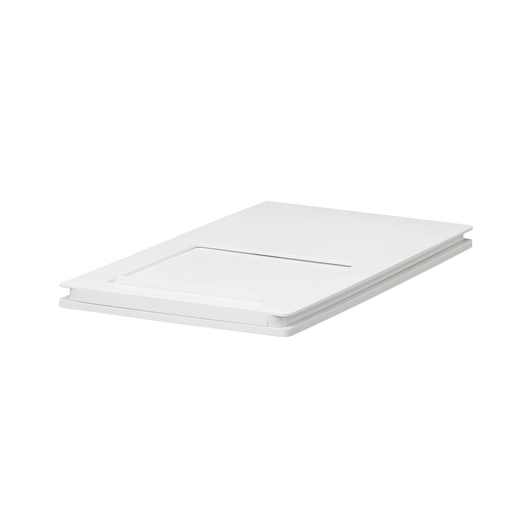 MUJI Polypropylene Dustbin Lid with Selectable with Sliding 82577266 Lids, Side-Opening Window,