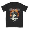 The Doors  T-Shirt for Men  Vintage Music   Vintage Cotton Tee Shirt Round Collar Short Sleeve T Shirt Summer Tops