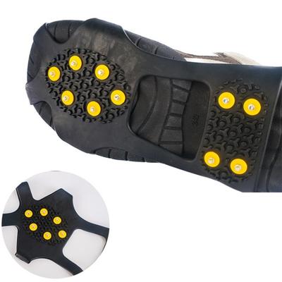 Yousheng 1 Pair Ice Cleats Crampons with 10 Studs Men Women Winter Outdoor Walking Ice Snow Traction Grips Non-slip Shoes Boot Spikes