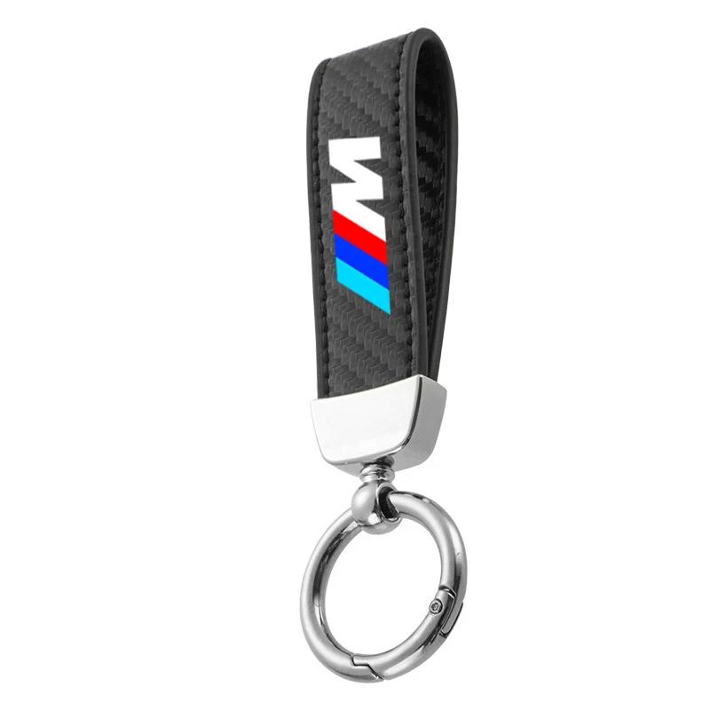 2025 Carbon Fiber Car LOGO Keychain Key Rings Decoration Keyring Pendant For BMW M X1 X2 X3 X5 X6 E46 E39 E90 E36E60 E34 E30