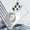 Transparent Hard Case For For Samsung Galaxy S25 S24 S23 Ultra Plus For Magsafe Magnetic Charge Shockproof Armor Stand Holder Cover