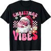 Christmas Vibes Shirt Santa Merry Groovy Christmas T-Shirt