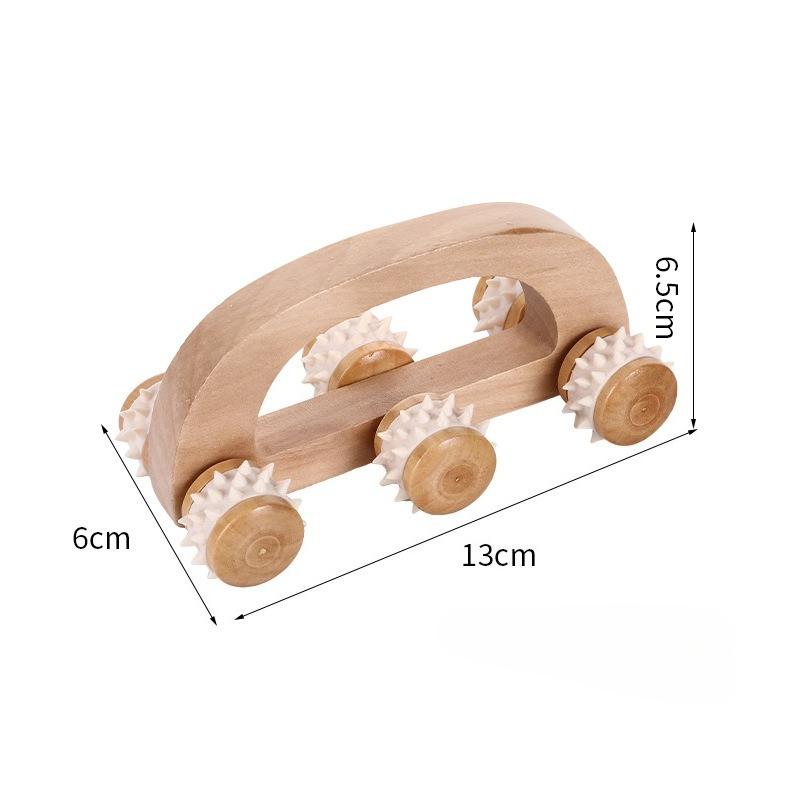 Wooden Massage Roller Tool, Manual Wooden Massager, 1 Pcs Wood Back Massage Roller for Neck Leg Back Deep Tissue Muscle Massage