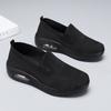 Women Slip on Walking Shoes Air Cushion Sneakers Pink Grey Black Blue Elevator Platform Orthopedic Socks Shoes Plus Size