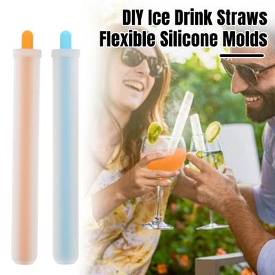 45659 Pcs Silicone Ice Straw Mold DIY Beverage Straw Maker