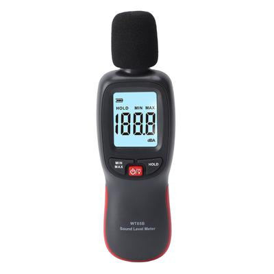 Schallpegelmesser 30 bis 130 dB, A-Bewertung, Datenhaltefunktion, LCD-Display mit Hintergrundbeleuchtung, Bluetooth-Geräuschtester