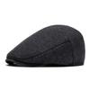 Men Classic British Newsboy Cap Imitation Wool Beret Retro Forward Hat Vintage Adjustable Cap