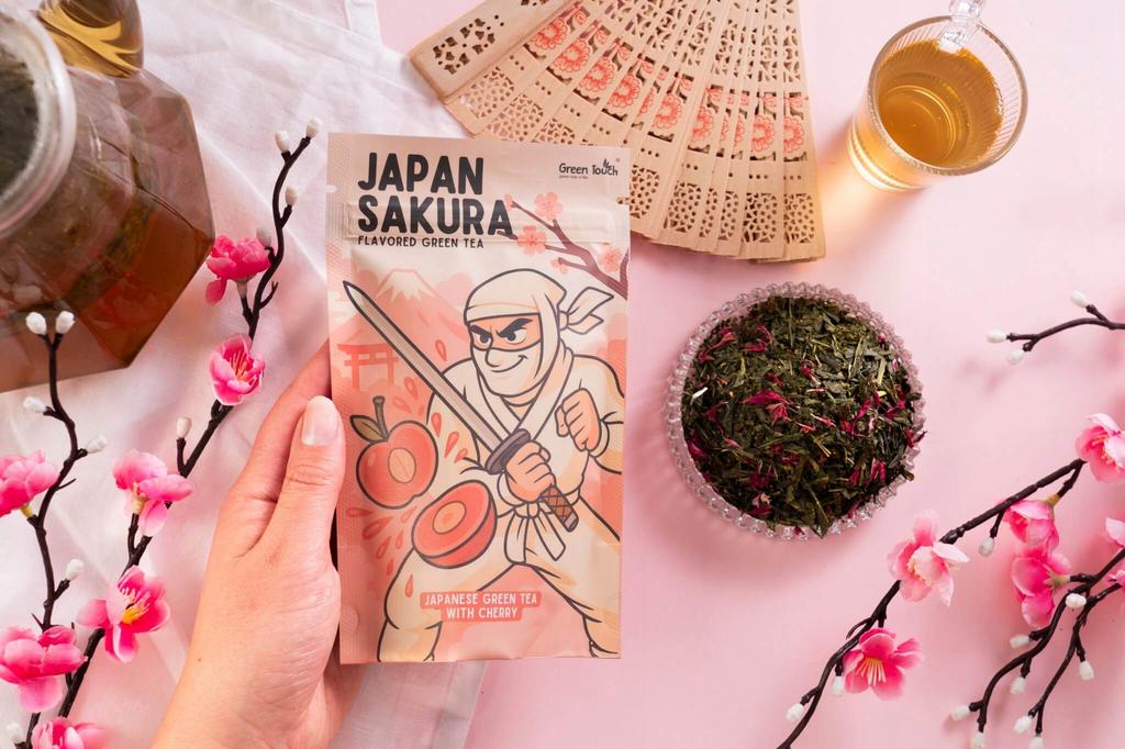 Japanese Green Tea Japan Sakura 50 G Cherry Sencha Shizuoka Natural