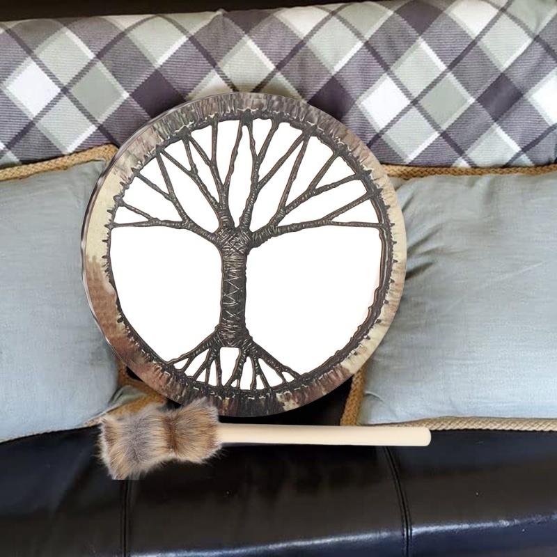 Shaman Drum Siberian Drum Spirit Music Handmade Shamanic Drum With Drum Stick Home Decor