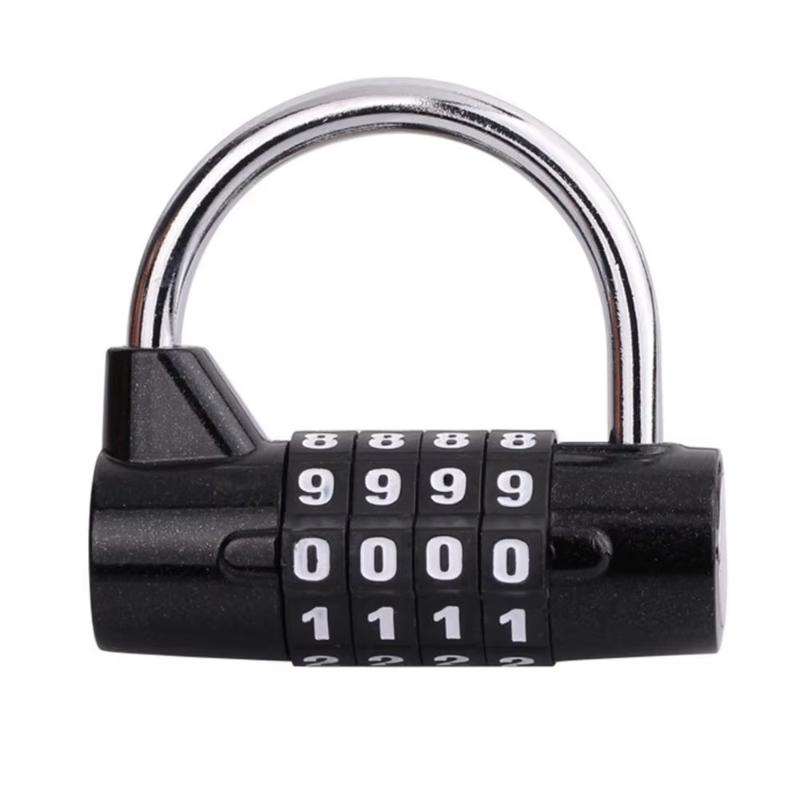 4 Digit Number Combination Travel Password Lock Combination Padlock Zinc Alloy Safely Code Lock