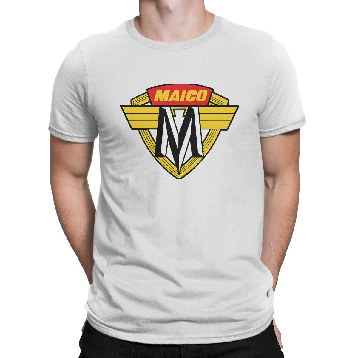 

Смешная футболка с логотипом Maico для мужчин, с круглым вырезом, хлопковая футболка, короткий рукав Maico, одежда 4XL 5XL S