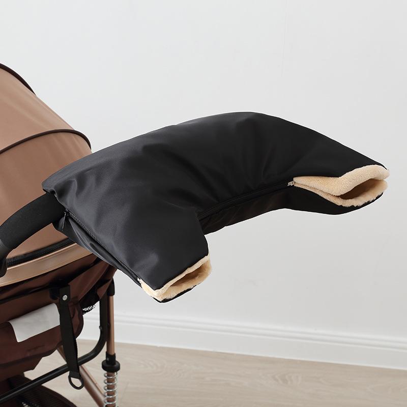 Stroller Winter Gloves Baby Carriage Accessories Pushchair Fleece Lined Windproof Rainproof Cold Protection for Parents