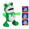 Popular Electric Dancing Frog Toy With Light And Sound Effects Wholesale For Street Vendors