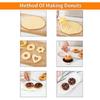 1 Stück Donut-Ausstecher Donut-Maker DIY Kreative Donut-Form Keks-Presseform Dessert-Ausstecher Küchen-Backzubehör