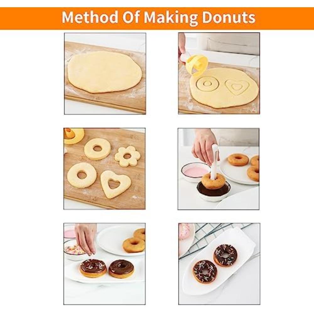 1Pcs Doughnut Cutter Doughnut Maker DIY Creative Doughnut Mold Cookie Press Mold Dessert Cutter Kitchen Baking Accessories