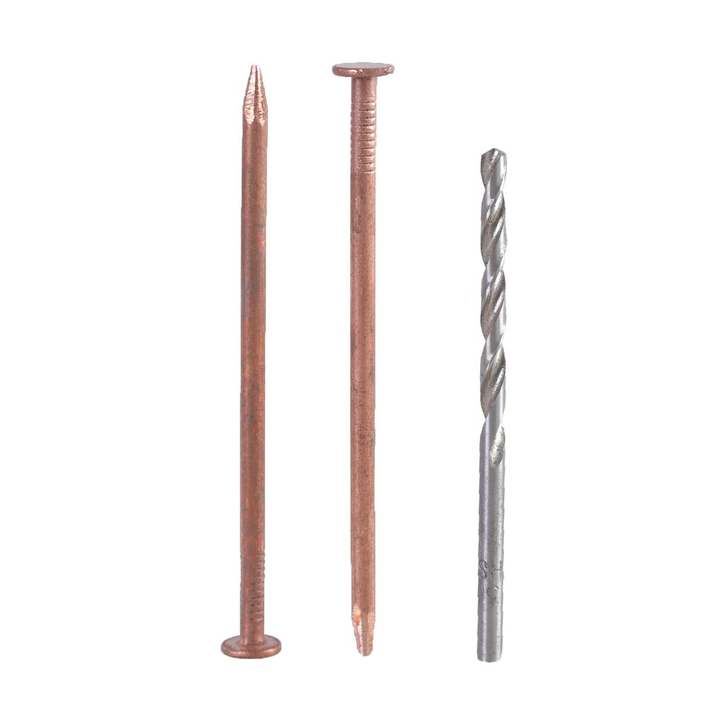 15Pcs Purely Copper Nails Replacement Stump Removal Spikes Hardware Nails for Killing Trees Removing Stumps Copper Nails