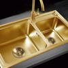 New Replacement Sink Drain 304 Stainless Steel Gold Finished Kitchen Sink Pop-up Antique Chrome Finished