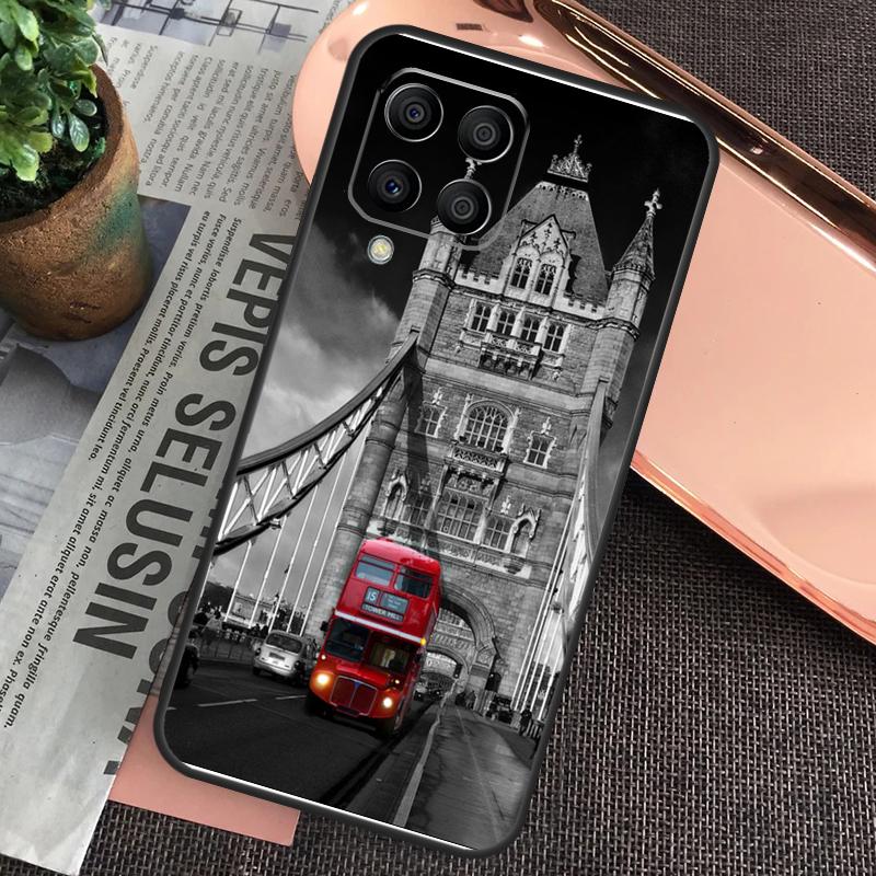 London Red Bus Big Ben Case For Samsung Galaxy M32 M31 M12 M52 M13 M33 M53 M11 M51 M15 M55 M14 M34 M54 M20 M30s