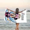 1pc Minnie6 Beach Towel with Custom Name, Beach/Swimming/Bath/Picnic/Camping Towel, Suitable for Seaside Beaches