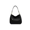 Coach Cary 33 Solid Color Zipper Metal Buckle Classic C Logo Pebble Leather Tote Shoulder Bag Women Bags Black CC435-B4BK