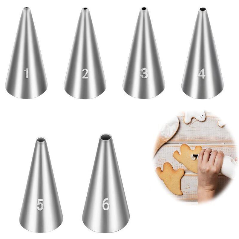 11-Piece Round Tip Piping Nozzles Set Buttercream Frosting Macarons Cake Decorating Writing