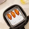 Stainless Steel Roasting Pan Set Non-stick Roasting Cooking Rack  Air Fryer Accessories