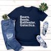 Camiseta Bears Beets Battlestar Galactica Camiseta Dwight Schrute Camiseta Programa de TV The Office Camisetas Divertidas para Mujer Camiseta de Manga Corta