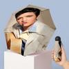 Elvis Presley Printed 5?Fold Mini Umbrella 8?Rib Windproof Compact Umbrella For Women Pocket Carry