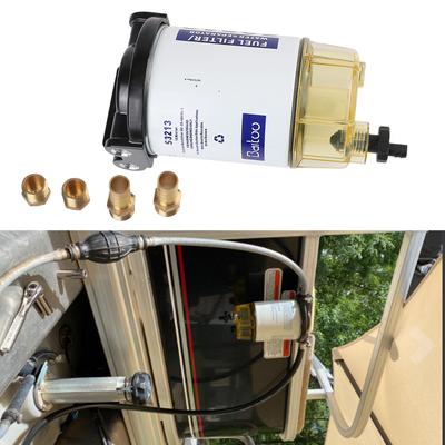 Assembly Compatible with Outboard S3213 Assembly Outboard Fuel Filter Fuel Water Separator Filter OMC Marine Engine Boat