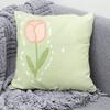 Green Ins Style Fresh Pattern Decorative Pillowcase Living Room Bedroom Square Cushion Pillowcase