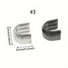 200pc Metal Zipper Stopper Set - Premium Aluminum Alloy, Easy Install, Ideal for Jackets, Bags, Footwear Repair