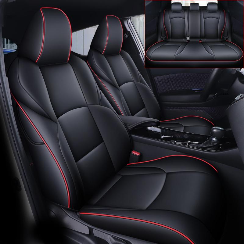 Car Styling Seat Cover For Toyota CHR 2018 2019 2020 2025 2025 2025 2025 Protecting Seat Cushion Leather Accessories -Full sets